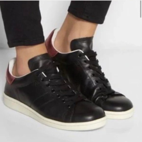 Isabel Marant Black Bart Low-Top Sneakers size 6.5 - Picture 1 of 9